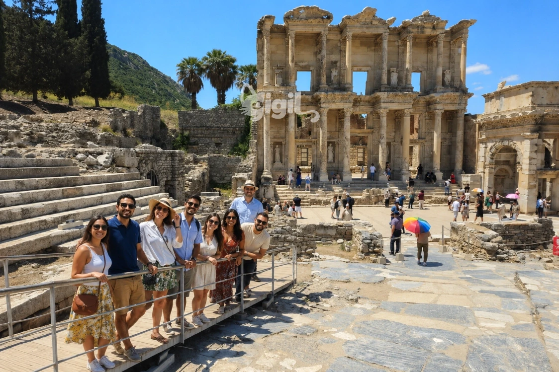 Ancient Site View Around Celsus Library