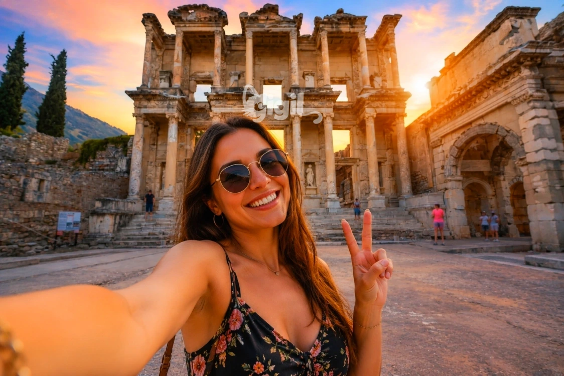 Ancient Structure Detail at Celsus Library