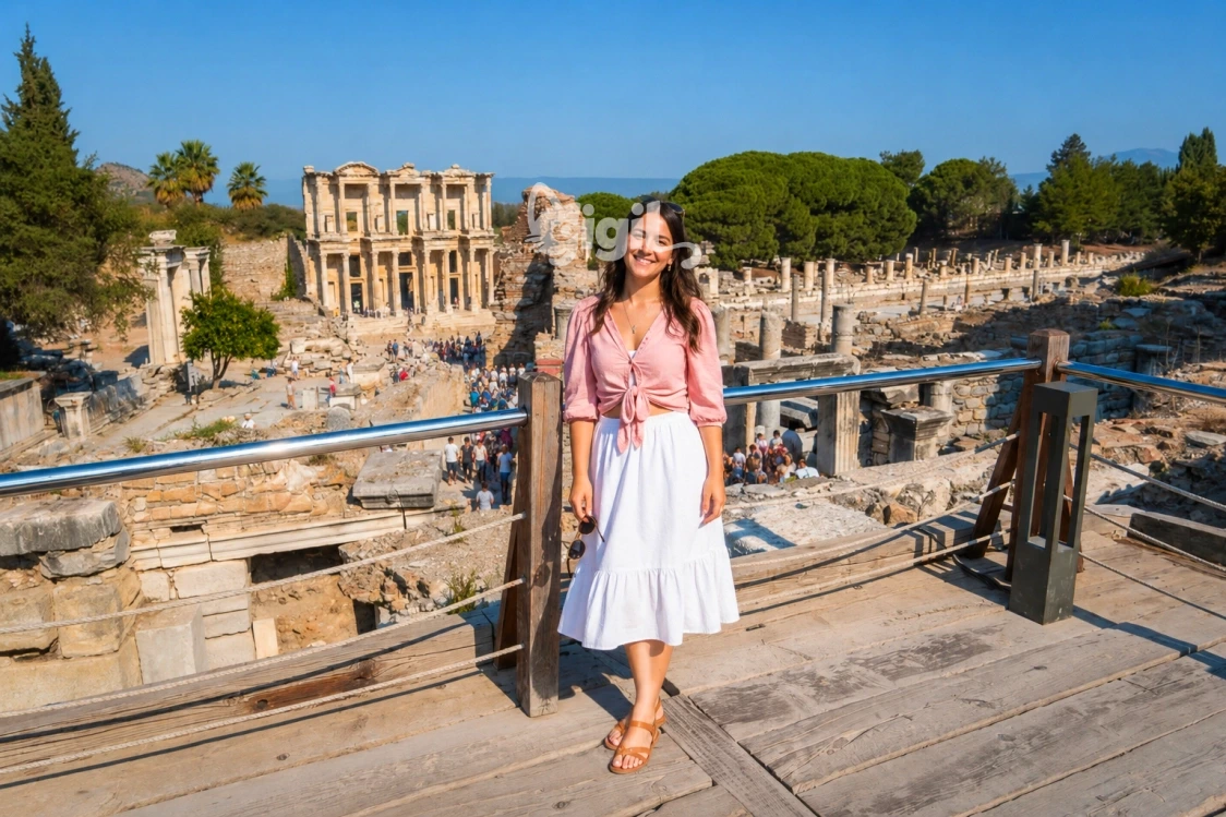 Ancient Walkway Beside Celsus Library