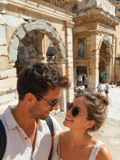 Overnight Bus Ephesus Ancient City & St. John Basilica Group Package from Kemer