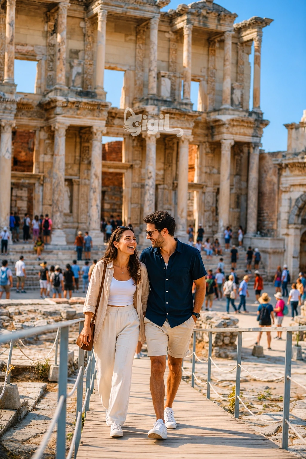 Celsus Library Across the Ancient Street