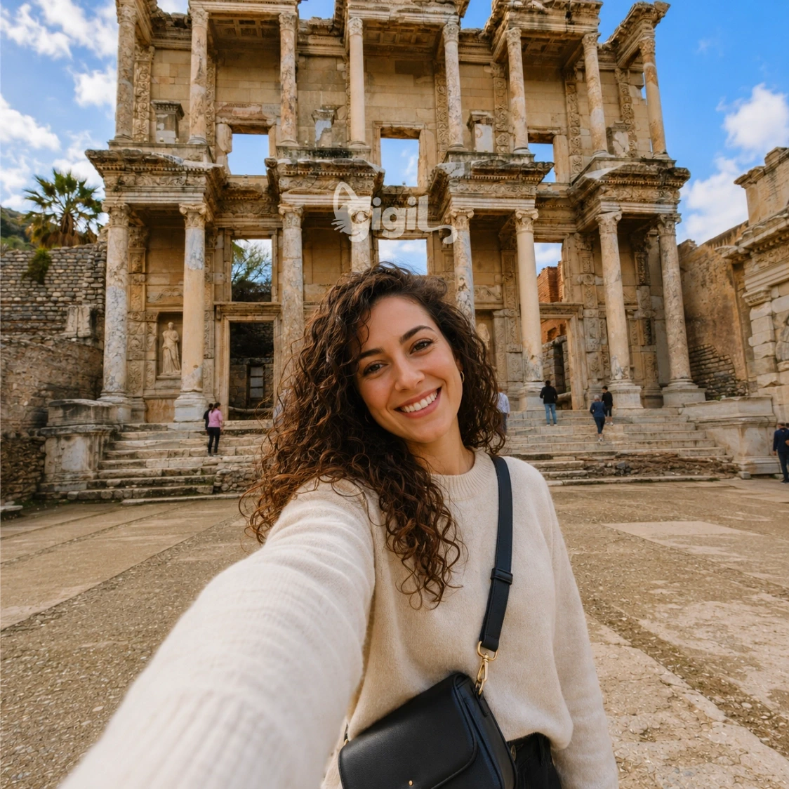 Ephesus Stone Setting with Celsus Library