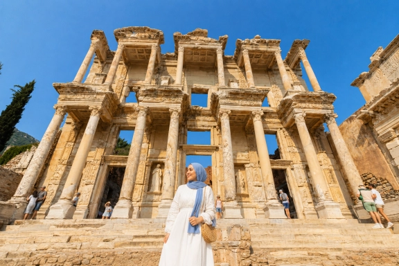 Ephesus Ancient City & St. John Basilica Group Tour from Kemer by Flight