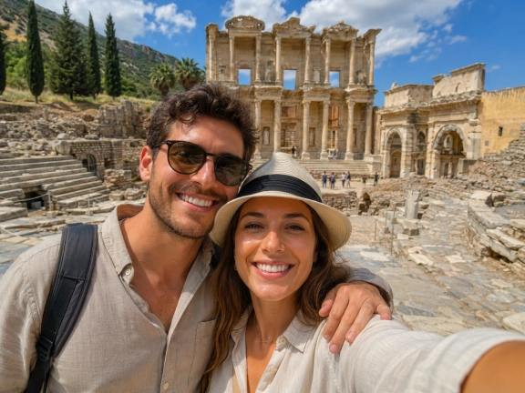 Ephesus Ancient City & St. John Basilica Group Day Tour from Balikesir by Transfer Vehicle