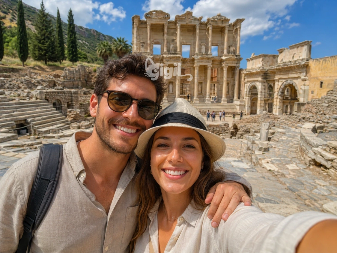 Human-Scale View of Celsus Library