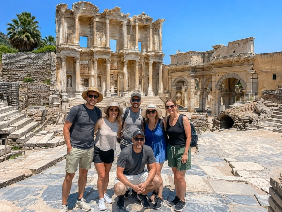 Ephesus Ancient City & St. John Basilica Group Tour from Side by Flight