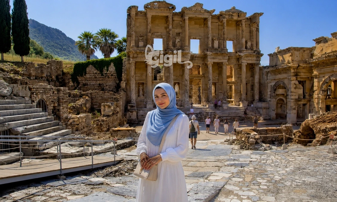 Roman Stone Architecture at Celsus Library