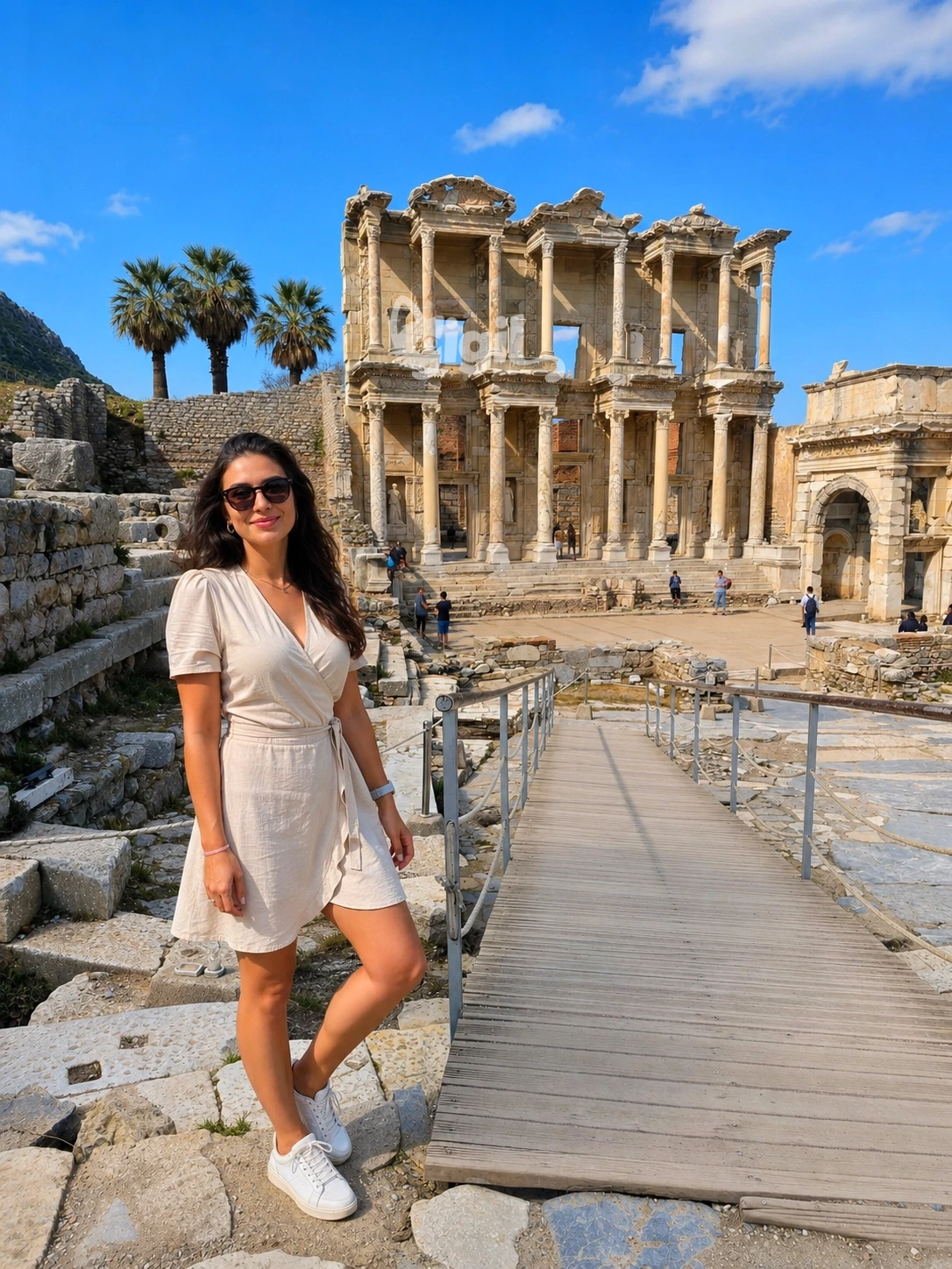 Classical Front of Celsus Library