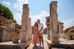 Private Overnight Bus Ephesus Ancient City & St. John Basilica Package from Kemer