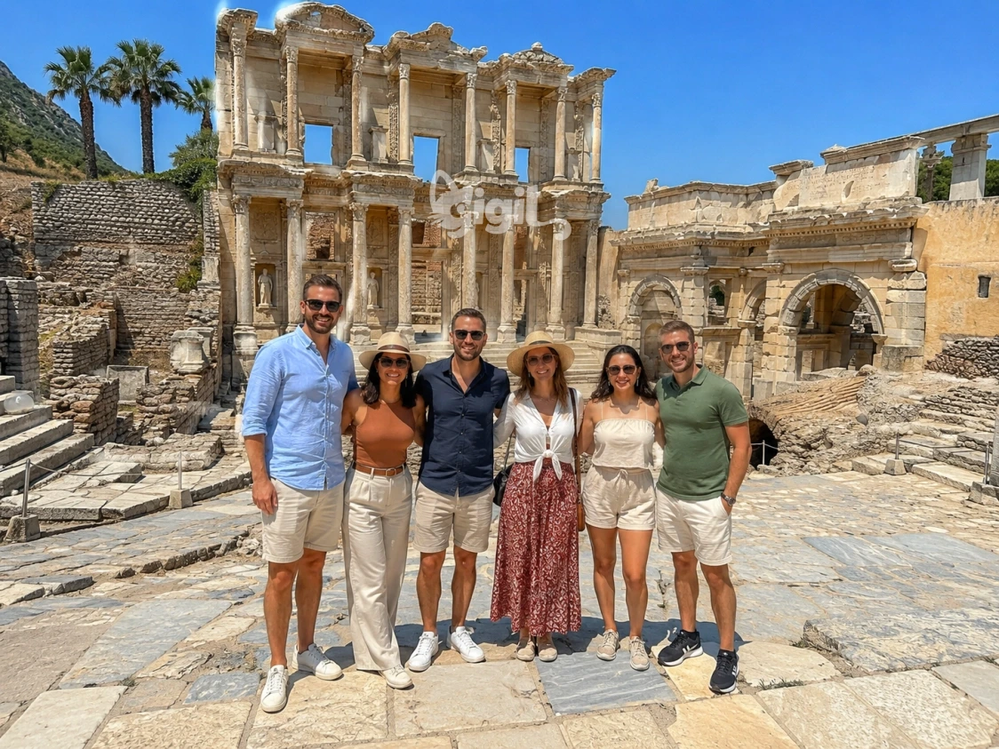 Stonework at the Celsus Library