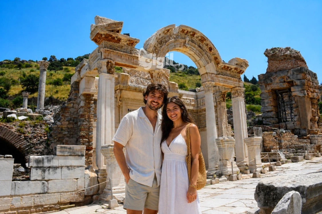 Temple of Hadrian Facade