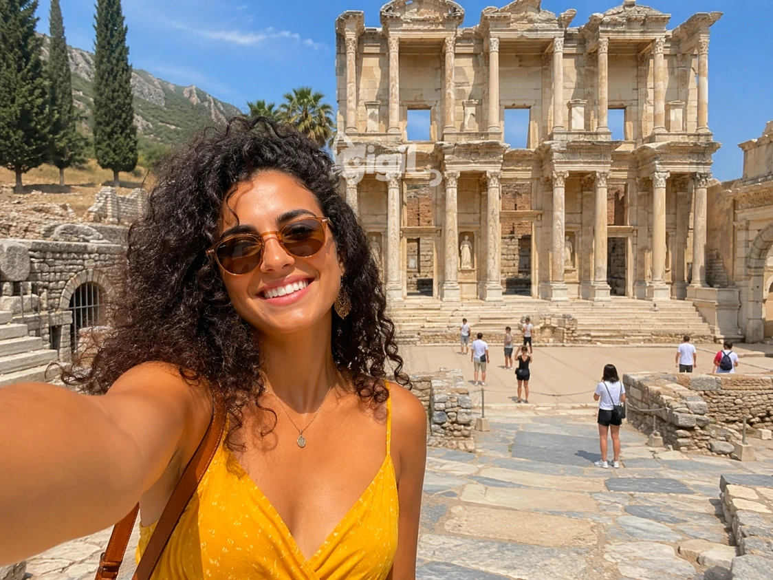 Celsus Library Among Classical Ruins
