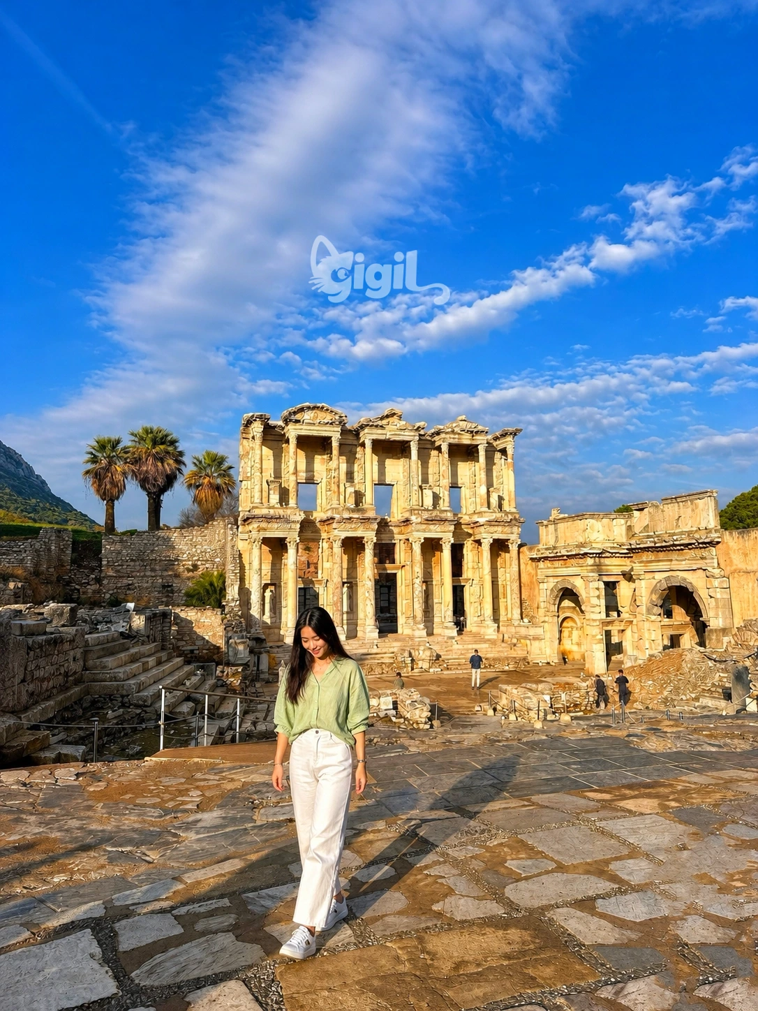 Celsus Library Balanced Facade Composition