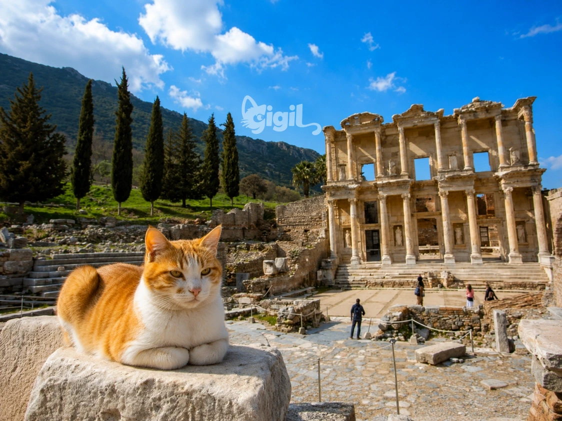 Celsus Library Columned Architecture