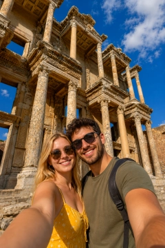 2-Day House of Virgin Mary, Seven Sleepers, Ephesus & St. John Basilica Group Tour from Icmeler by Bus