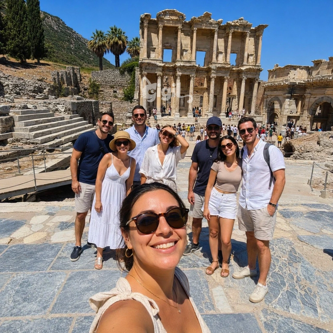 Celsus Library Monumental Facade View