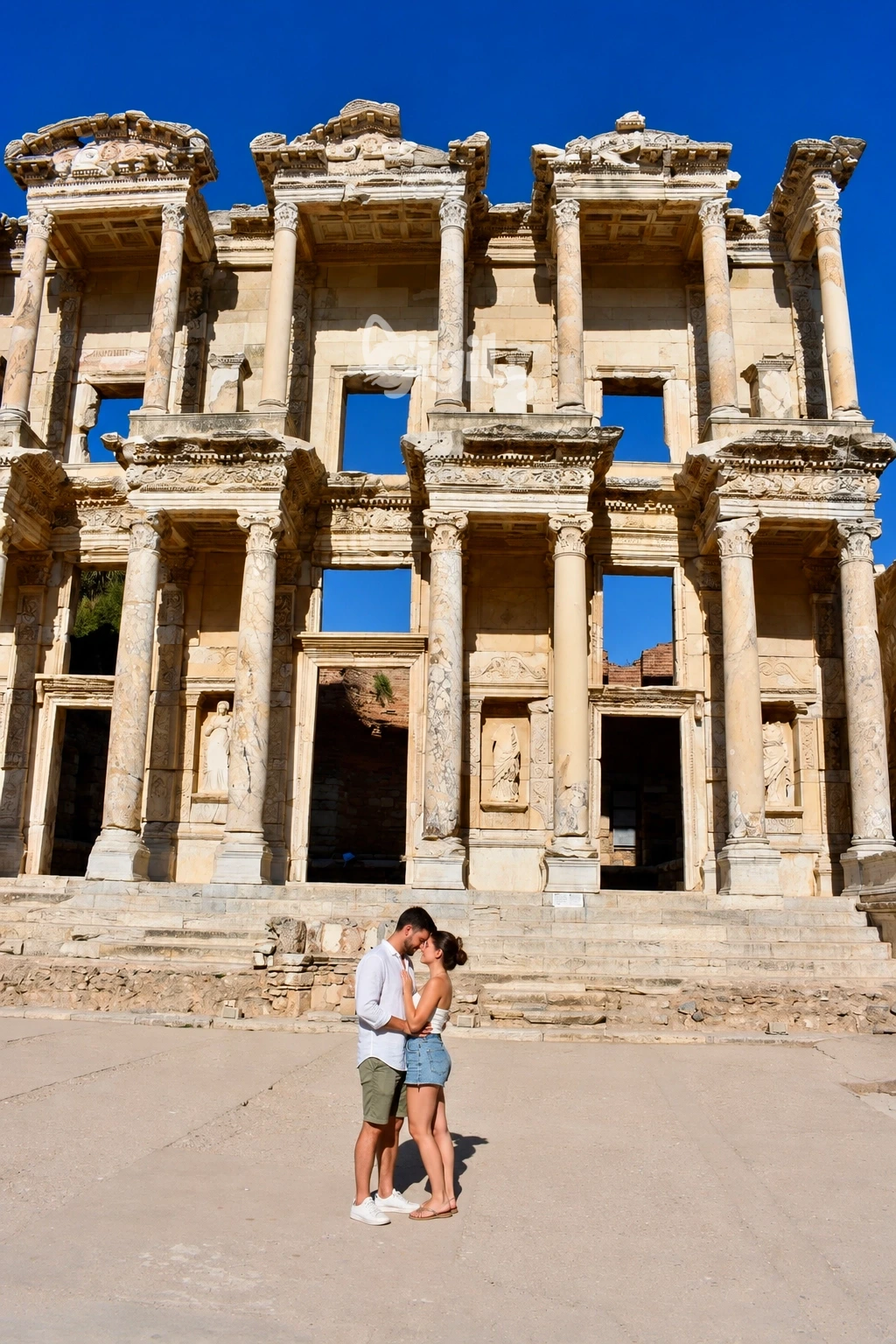 Celsus Library Quiet Stone Facade