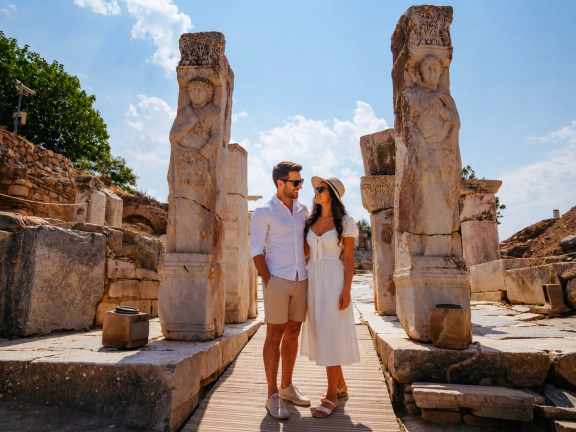House of Virgin Mary, Seven Sleepers, Ephesus & St. John Basilica Group Day Tour from Ankara by Flight