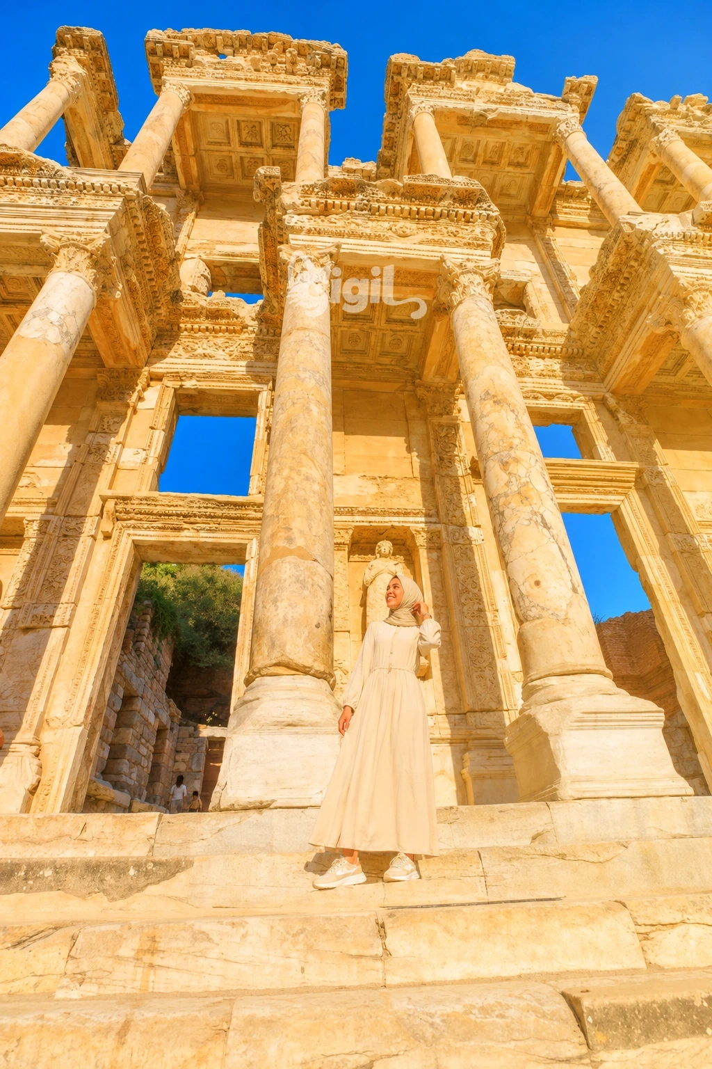 Historic Stone Detail at Celsus Library
