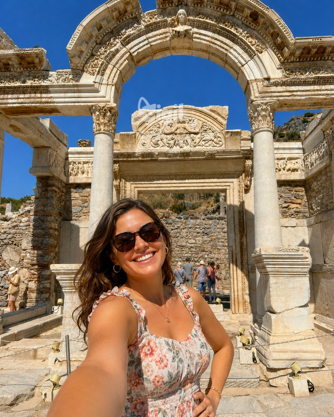 Temple of Hadrian Arched Facade