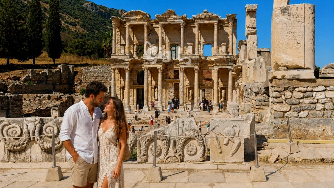 Ancient Structure of the Library of Celsus