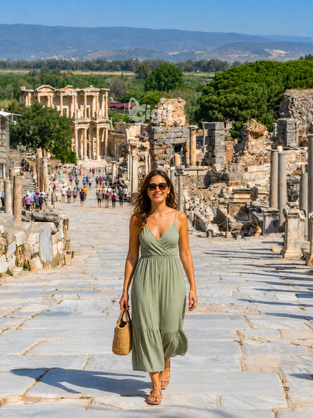 Curetes Street Stone Paving in Ephesus