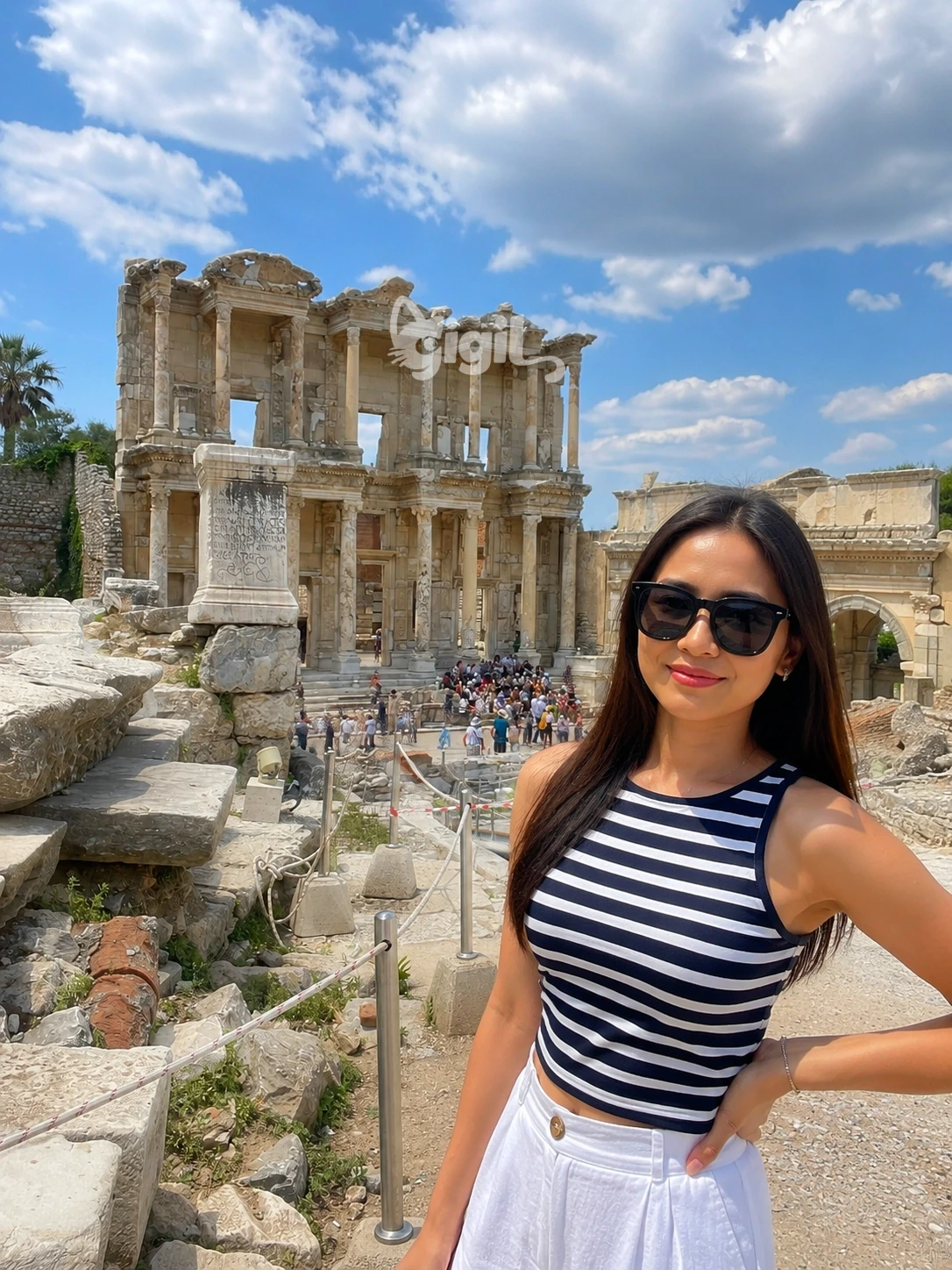 Historic Facade of the Library of Celsus