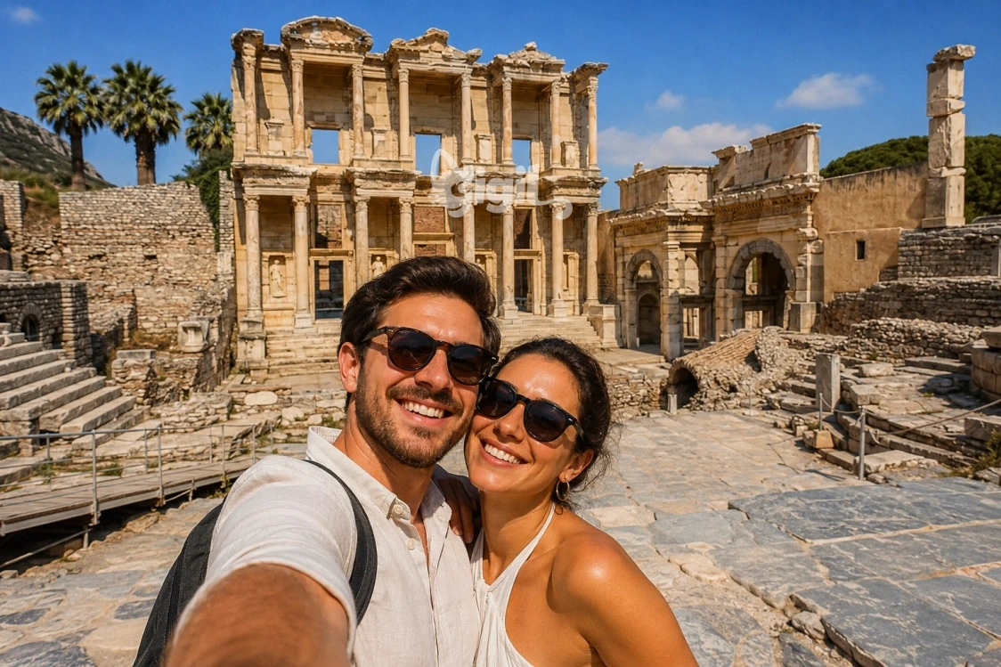 Imperial Detail at the Library of Celsus