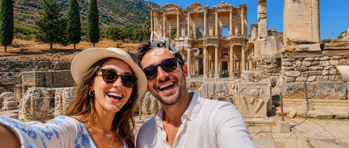 Library of Celsus and Ancient Street Lines