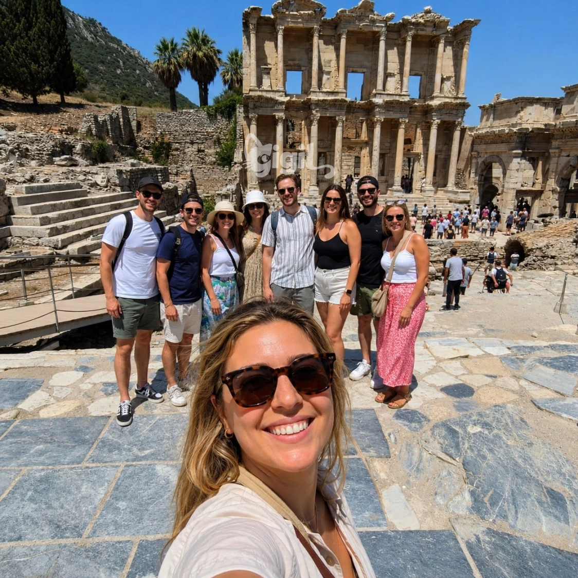 Library of Celsus Courtyard Angle