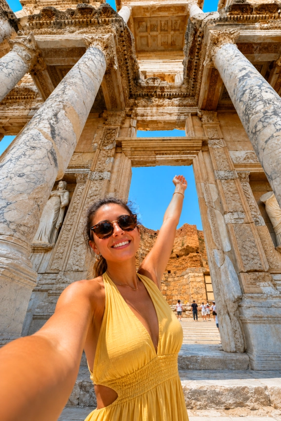 Library of Celsus Cultural Landmark Scene