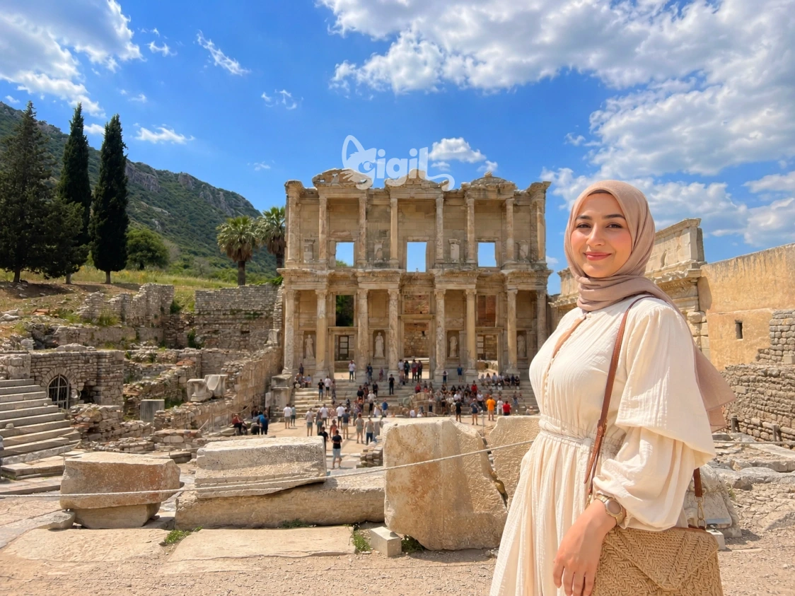Library of Celsus Visit Scene