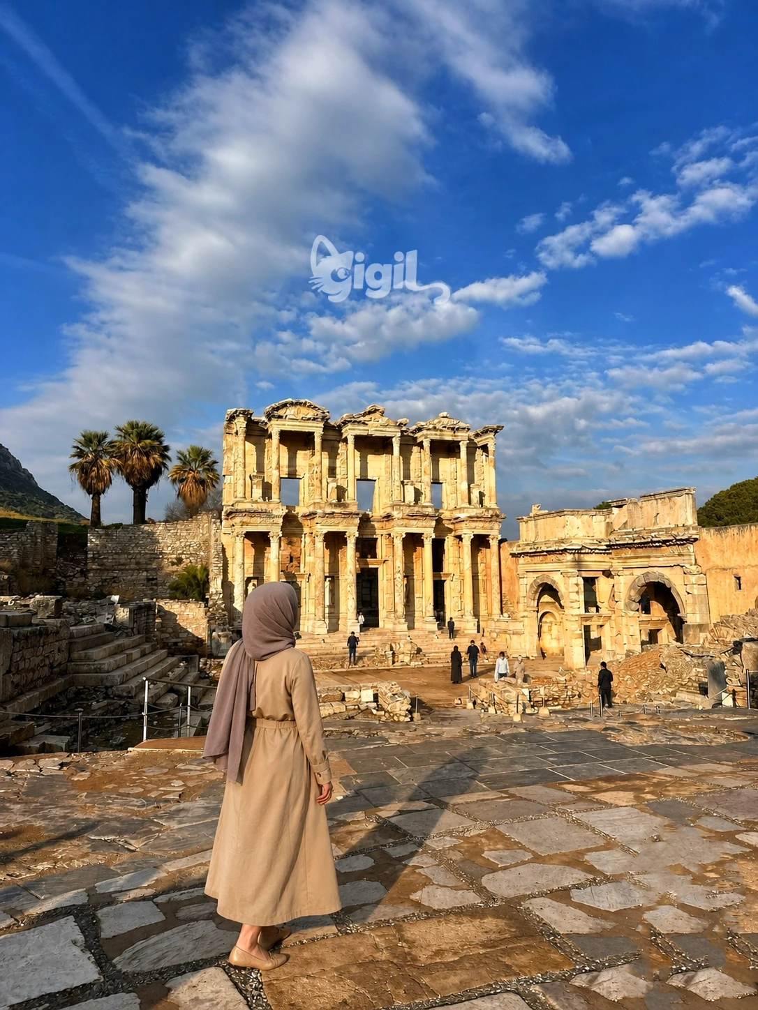 Marble Architecture of the Library of Celsus