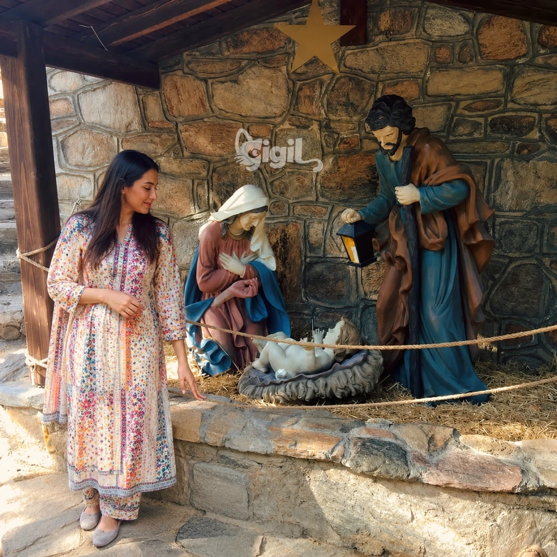 Nativity Scene at the House of Virgin Mary
