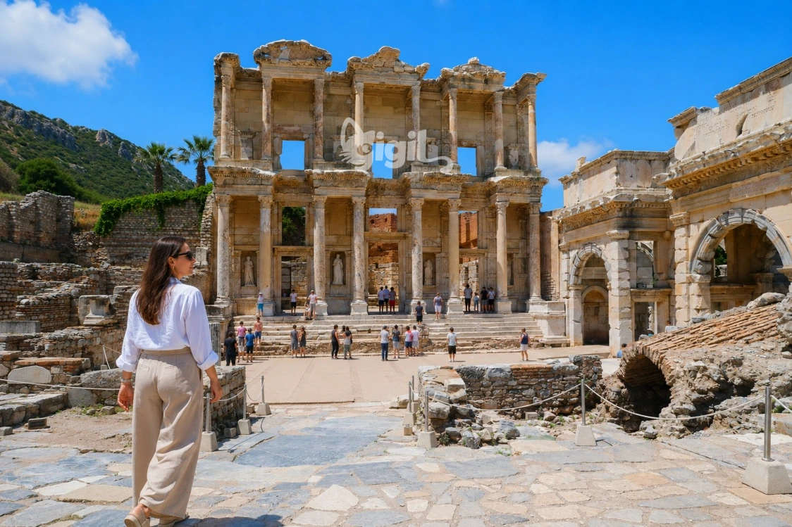 Public Monument View of the Library of Celsus