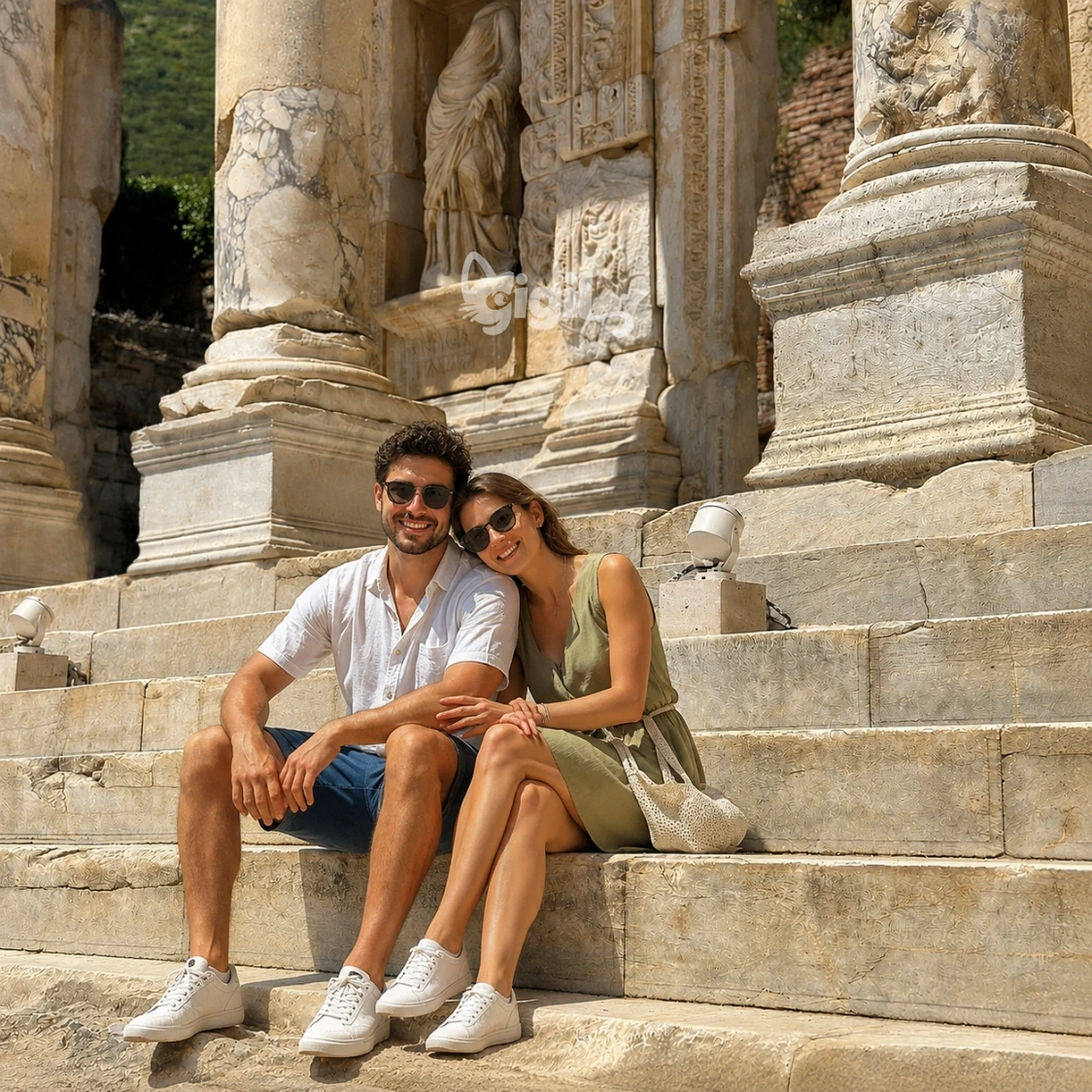 Restored Front of the Library of Celsus