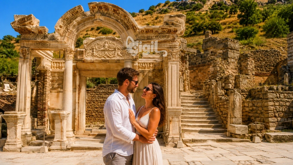 Temple of Hadrian Facade in Ephesus