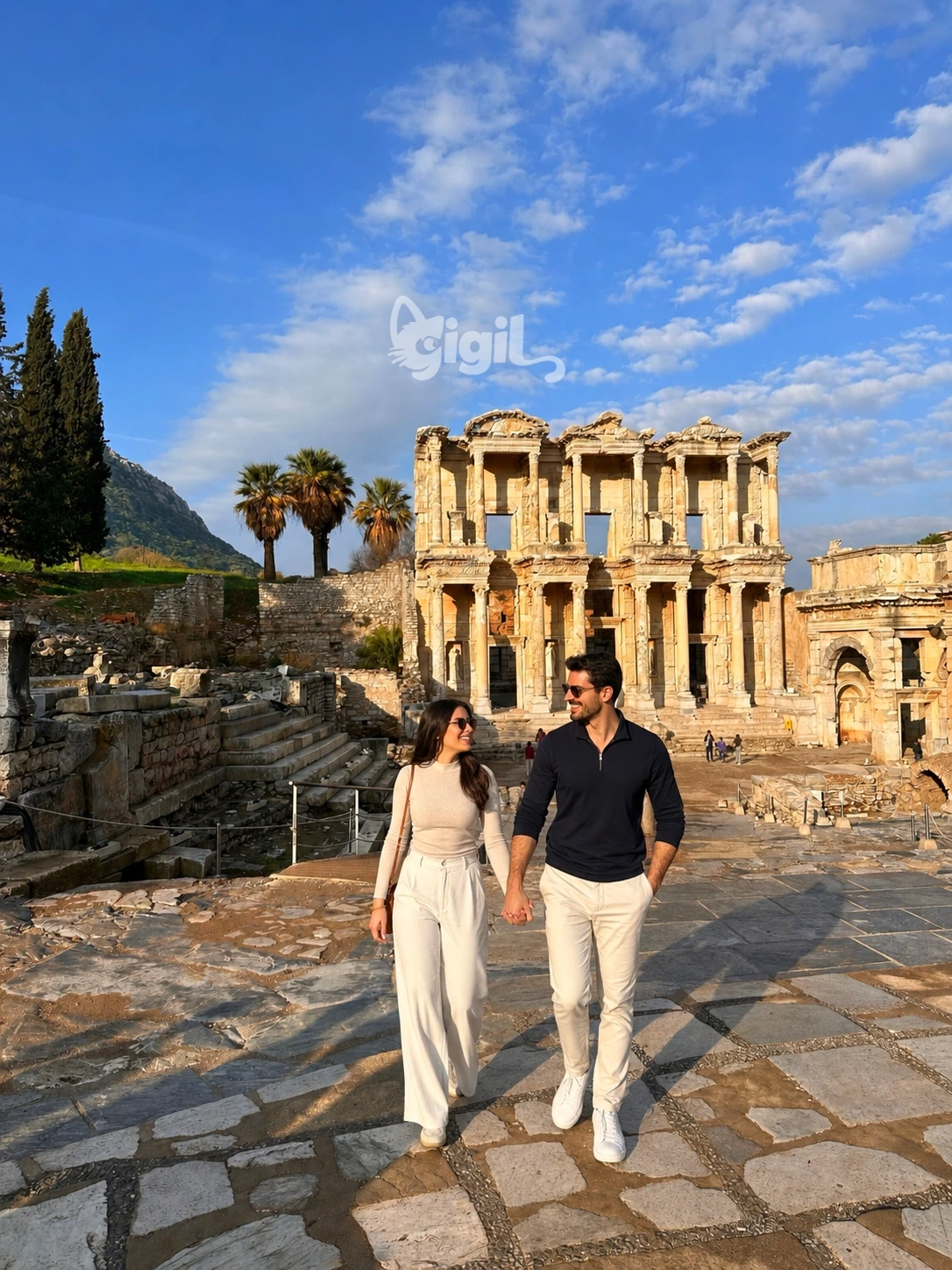 Celsus Library Beside the Marble Street