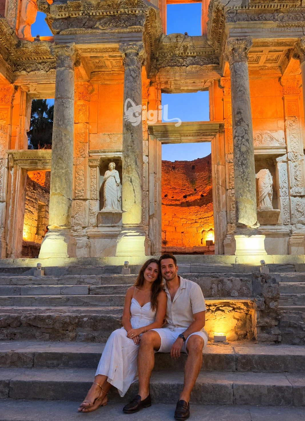 Celsus Library Historic Marble Facade
