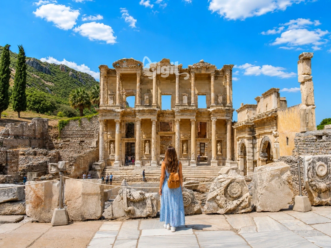Celsus Library Historic Setting in Ephesus