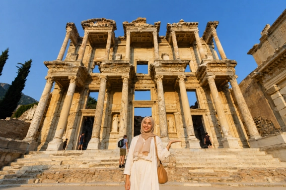 Ephesus, Terrace Houses and Temple of Artemis 3-Day Small-Group Comfort Ferry Package from Rhodes
