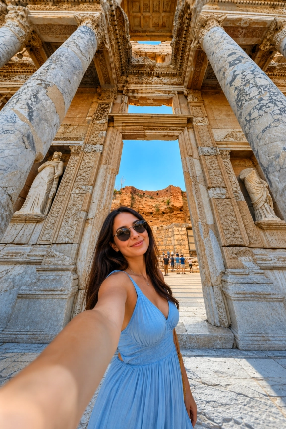 Ephesus, Terrace Houses & Temple of Artemis Group Day Tour from Kemer by Flight