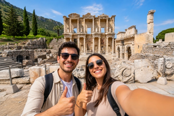 2-Day Ephesus, Terrace Houses & Temple of Artemis Group Tour from Cappadocia by Flight