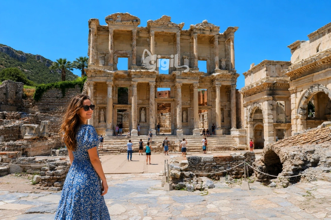 Celsus Library with Ephesus Stone Context