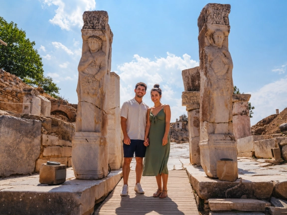 Ephesus, Terrace Houses & Temple of Artemis Group Day Tour from Kemer by Flight