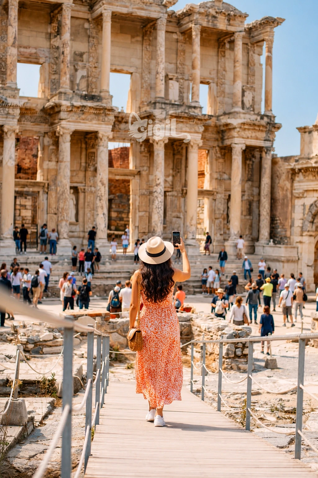 Library of Celsus Marble Front in Ephesus