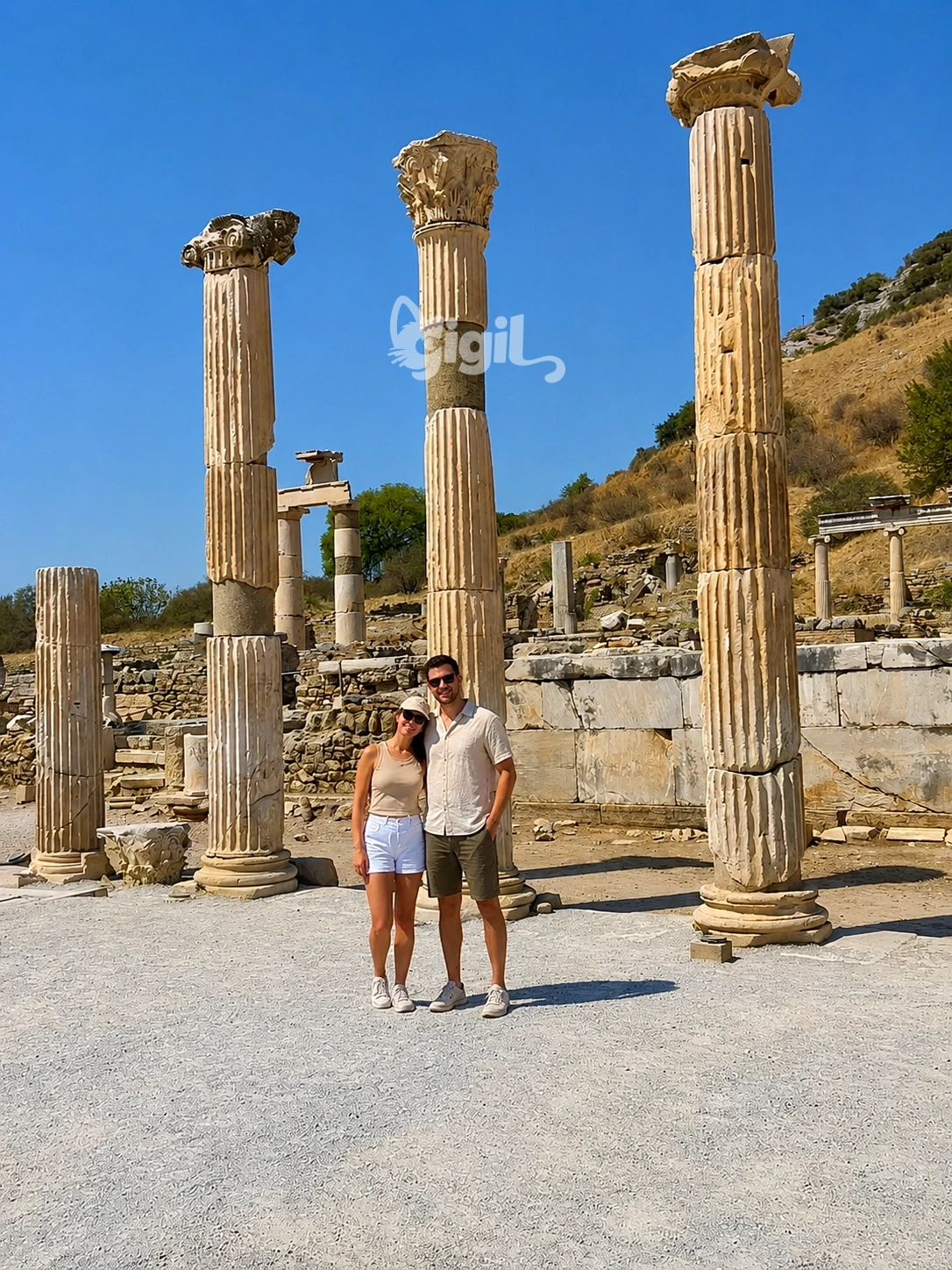 Marble Street Paving Through Ephesus