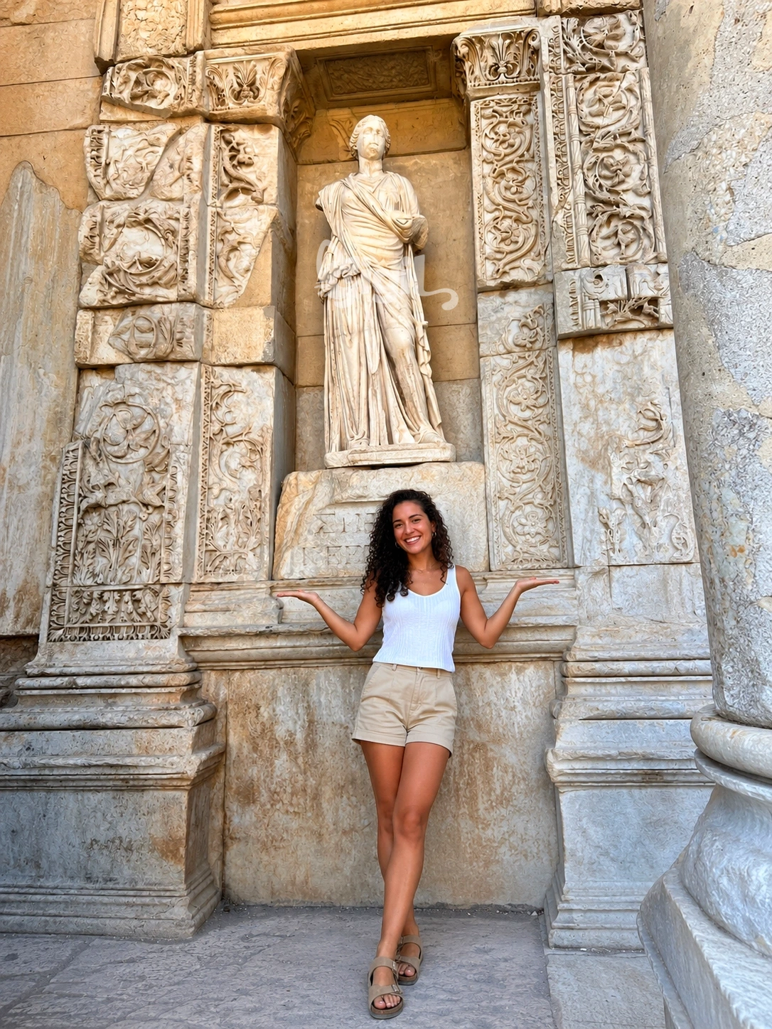 Ancient Library Scene at Celsus