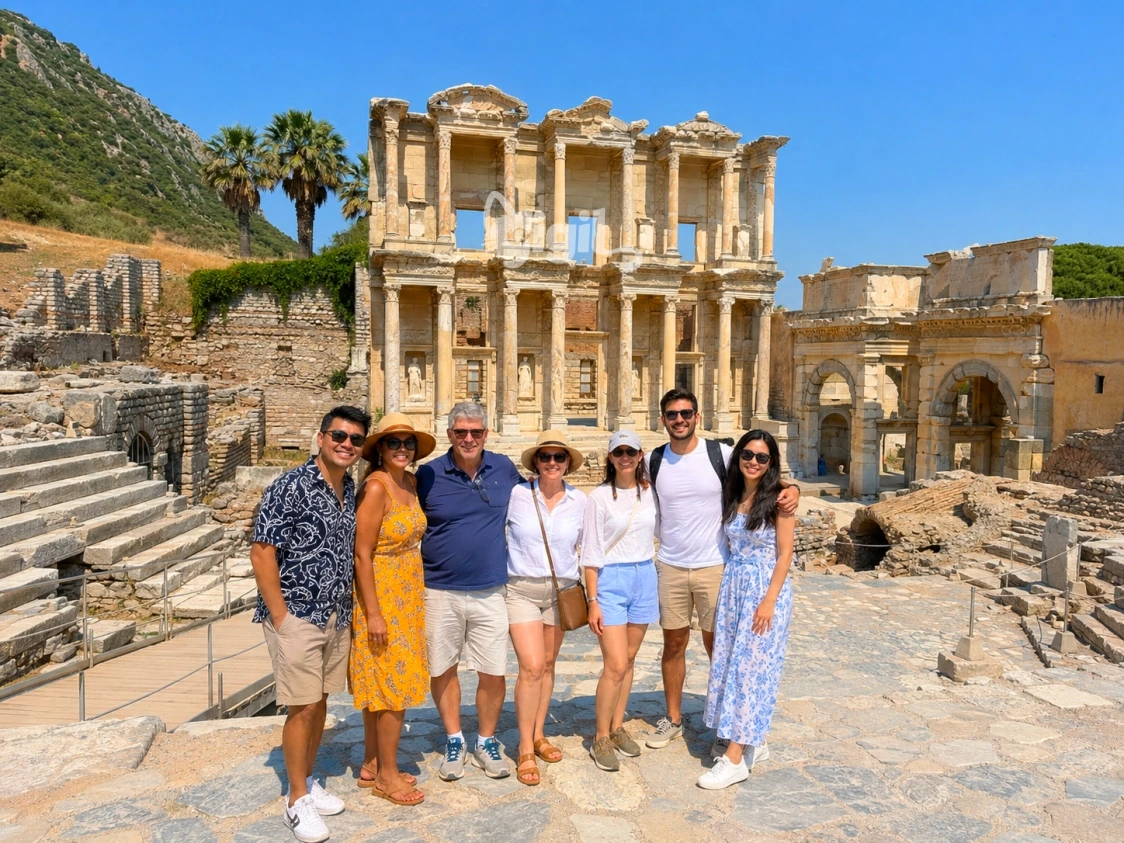 Celsus Library Clear Marble View