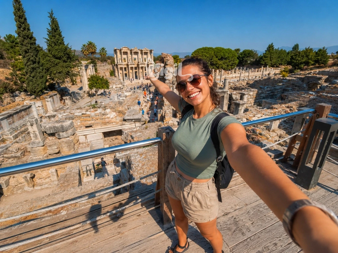 Celsus Library Ephesian Landmark Scene
